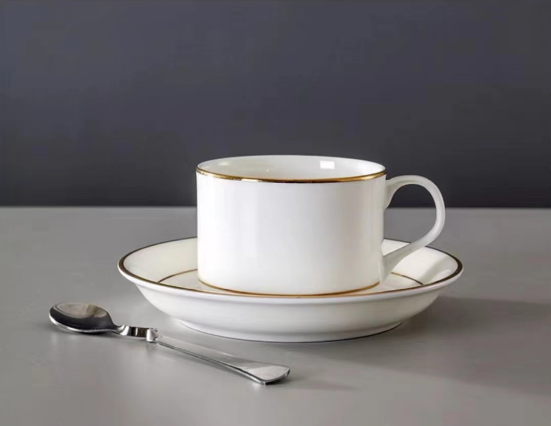 奥式金边咖啡杯